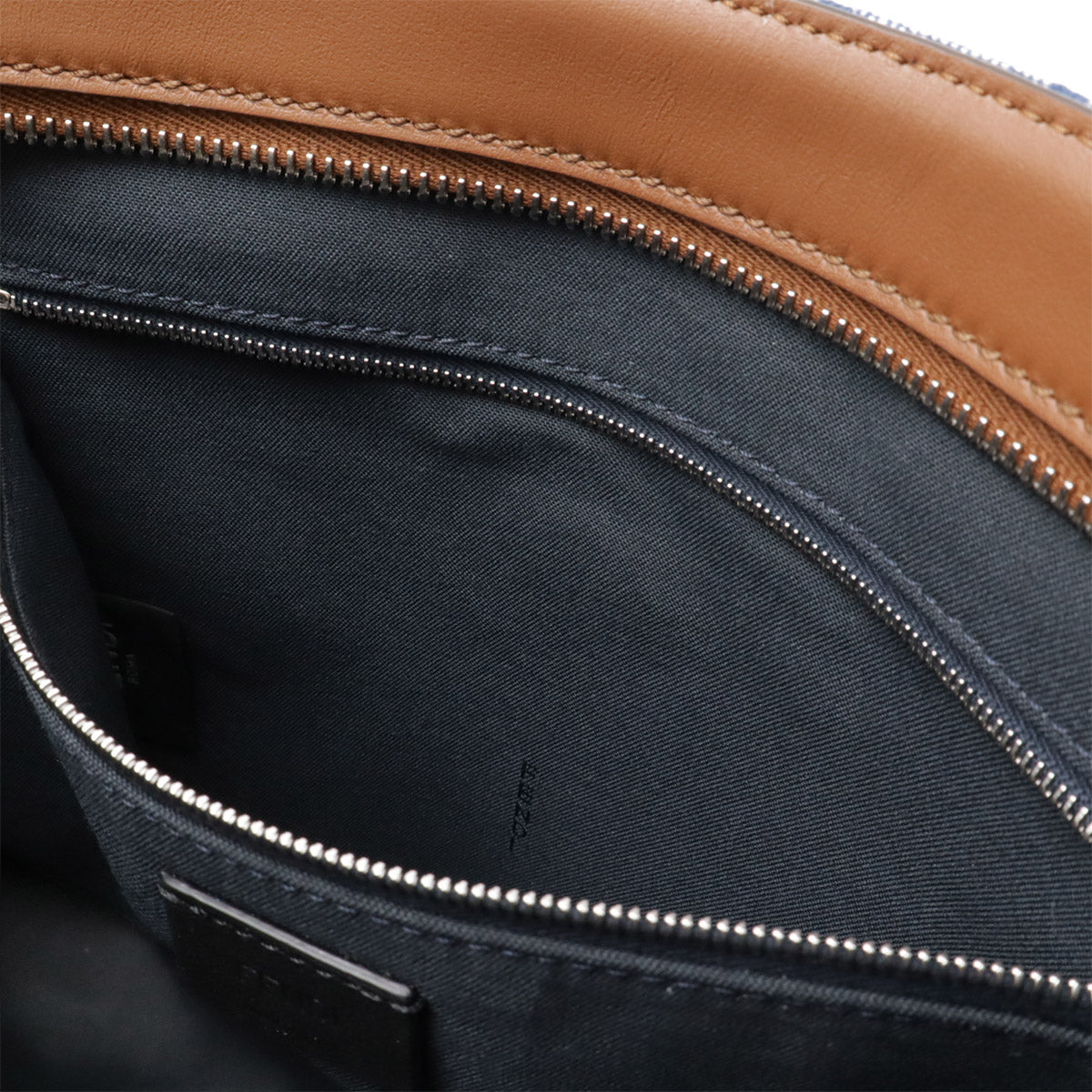 フェンディ FFジャカード レザー ハンドバッグ