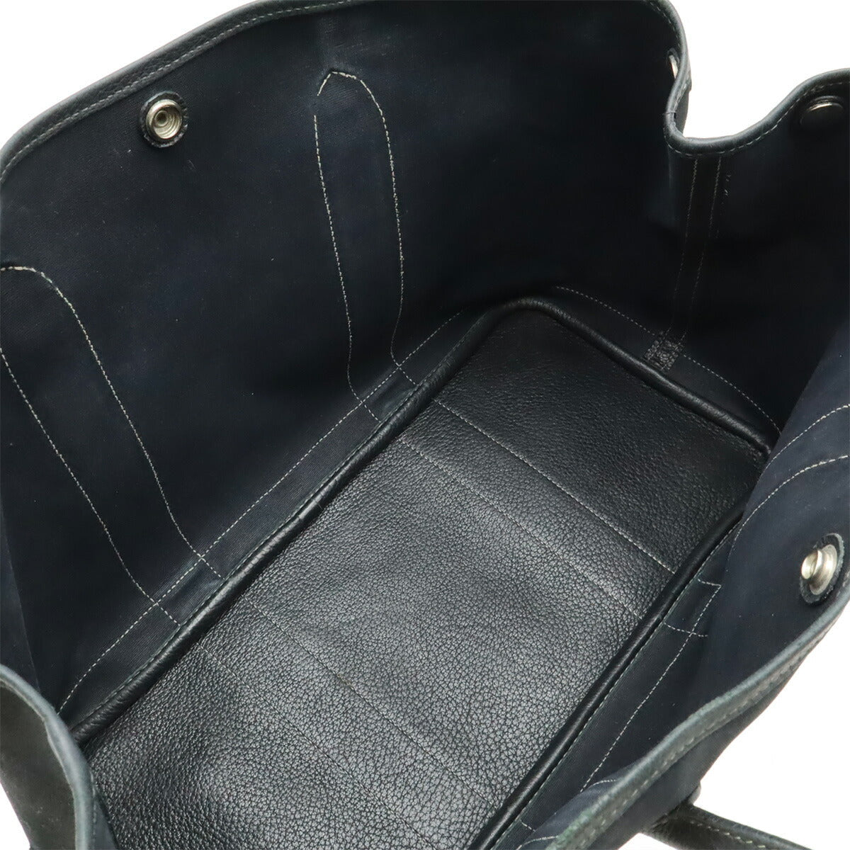 エルメス ガーデンパーティPM トワルオフィシエ レザー トートバッグ