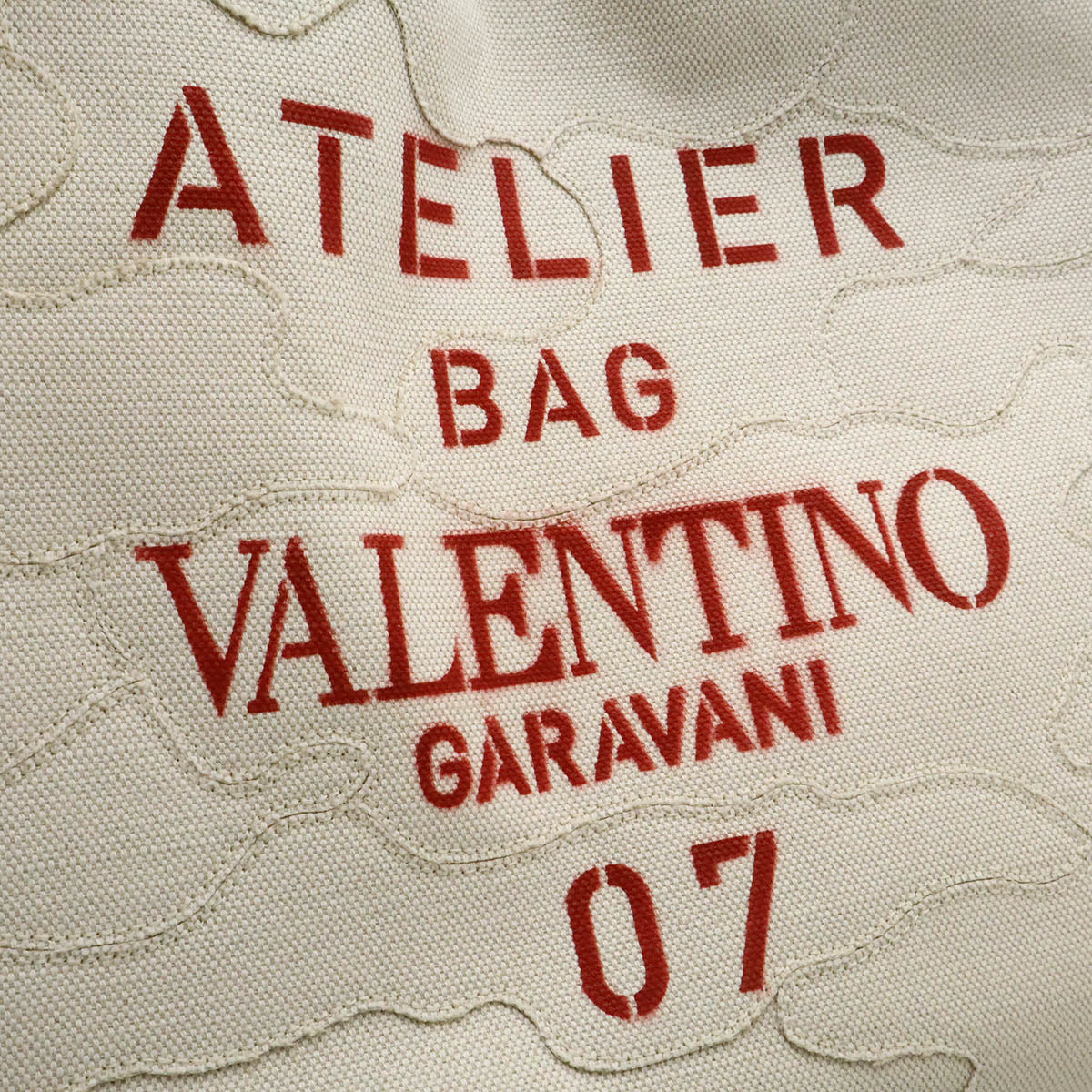 ヴァレンティノ ガラヴァーニ アトリエ 07 キャンバス 2WAYトートバッグ
