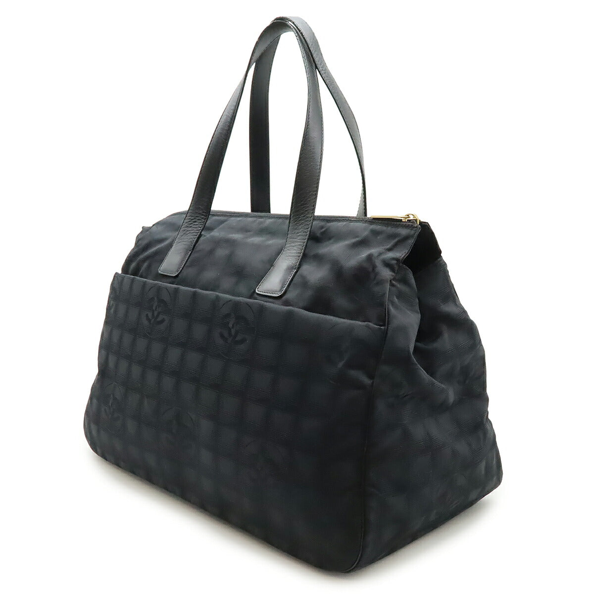 シャネル ニュートラベルライン ナイロンジャガード ボストンバッグ