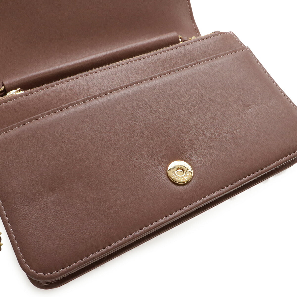 シャネル ココマーク ラビットファー レザー チェーンウォレット ショルダーバッグ