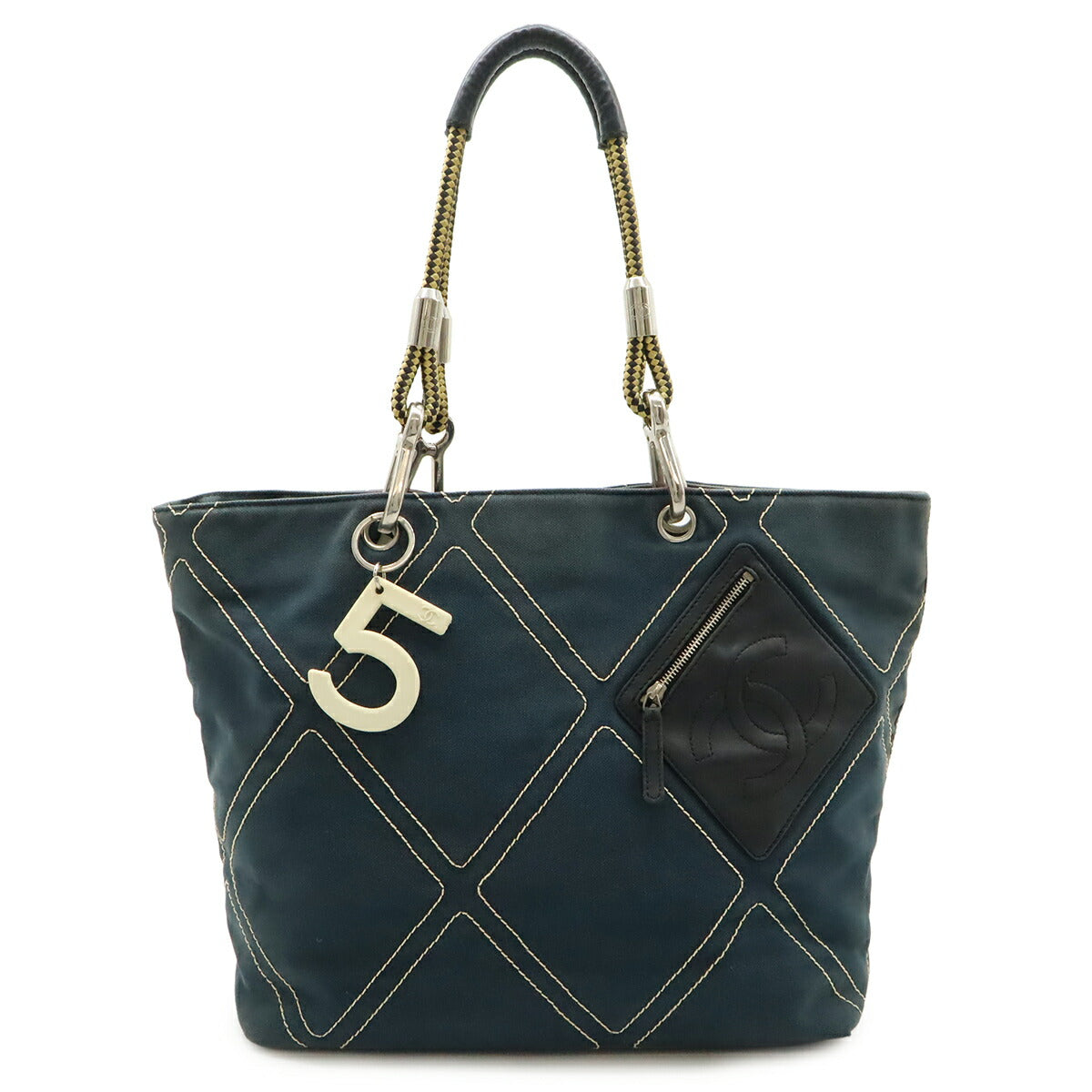 シャネル No.5 キャンバス レザー トートバッグ