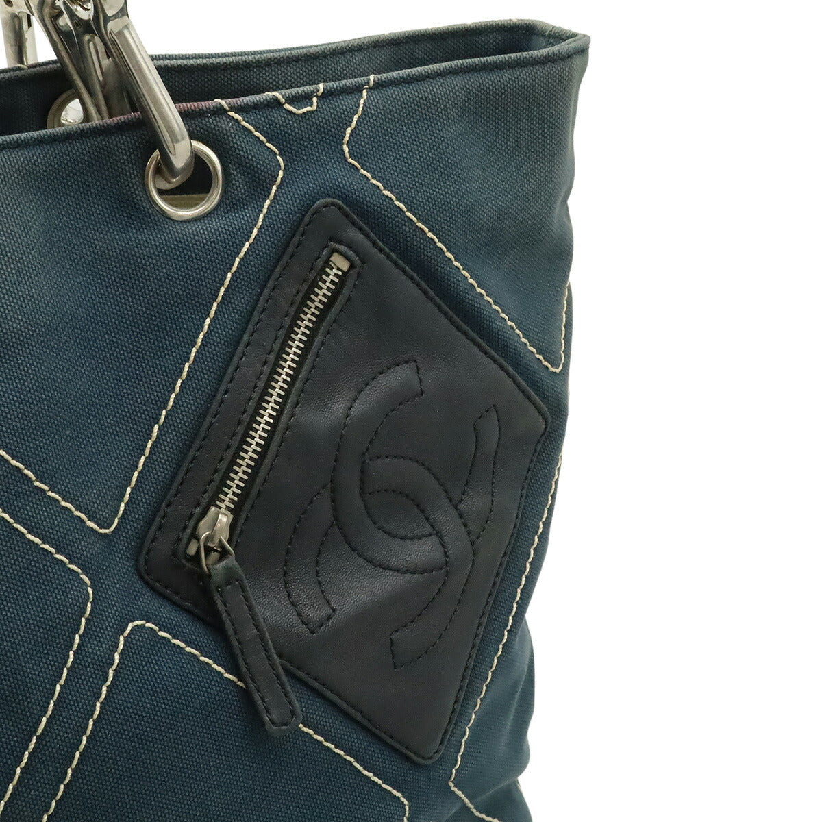 シャネル No.5 キャンバス レザー トートバッグ