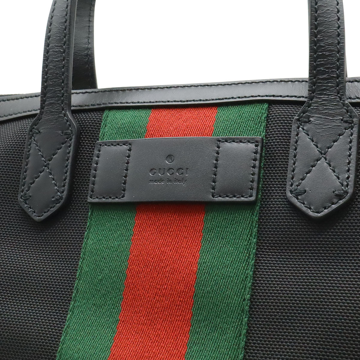 グッチ ウェブ ナイロンキャンバス 2wayトートバッグ