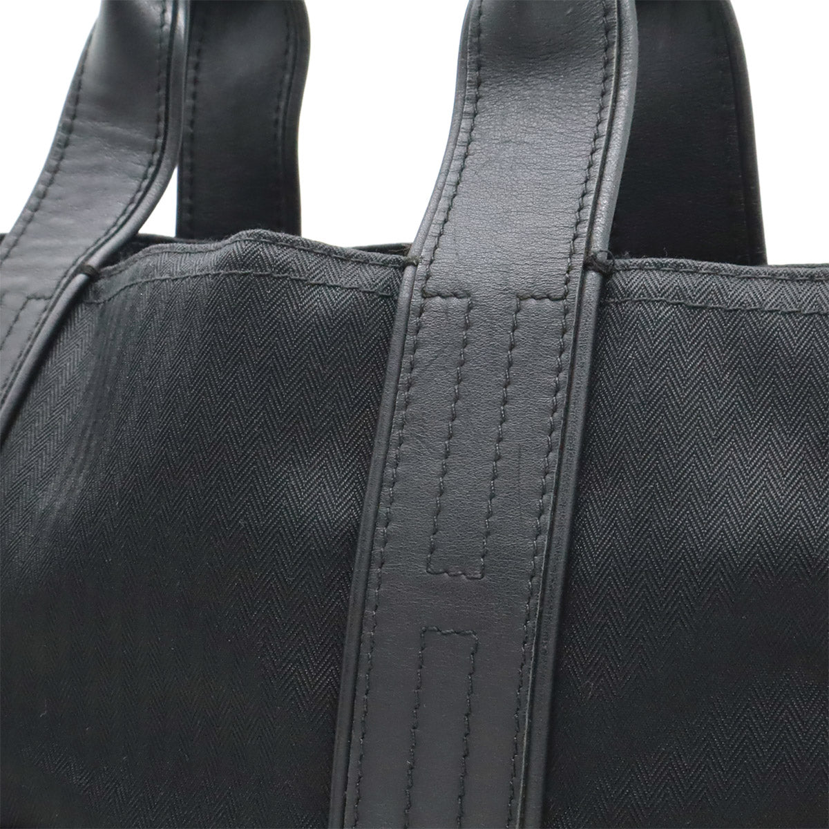 エルメス アカプルコMM トワルシェブロン レザートートバッグ