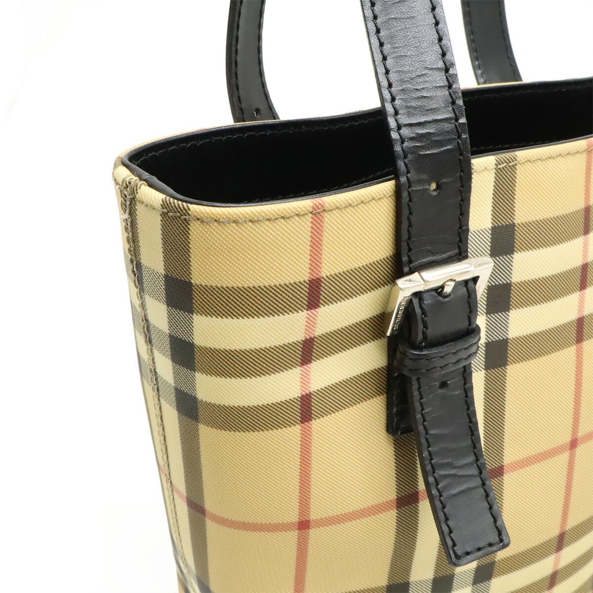 バーバリー コーティングキャンバス トートバッグ