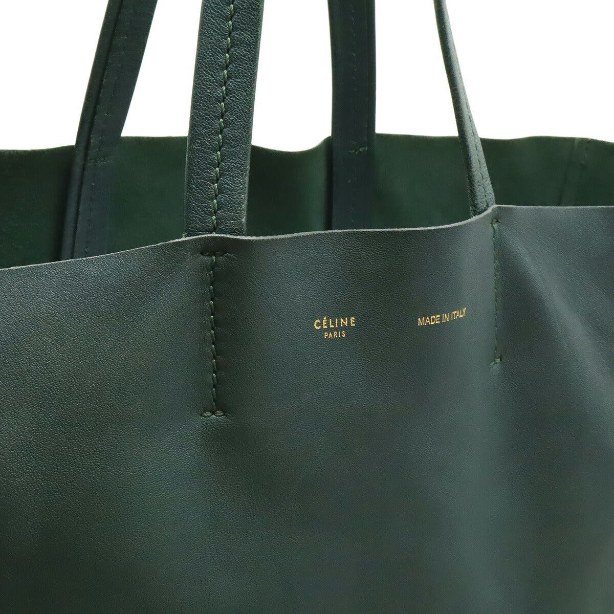 セリーヌ ホリゾンタルカバ レザートートバッグ