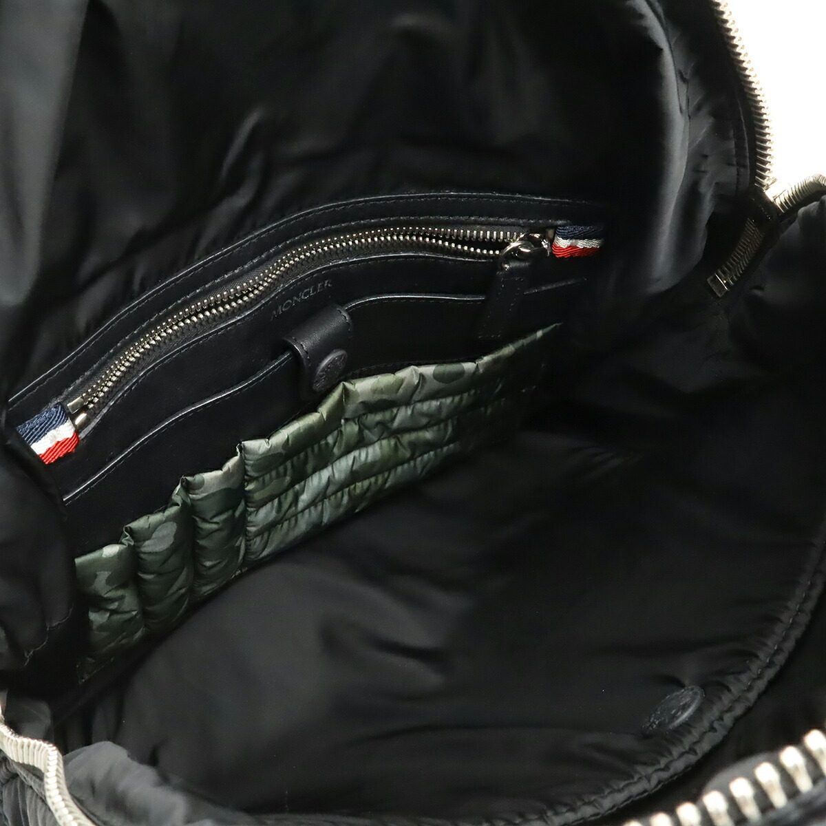モンクレール Kilia ナイロンレザー バックパック