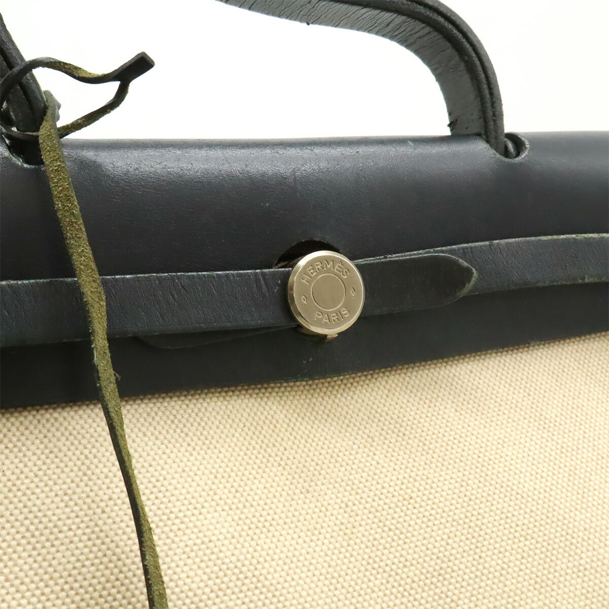 エルメス エールバッグPM トワルアッシュ トワルオフィシエ レザー 2wayバッグ