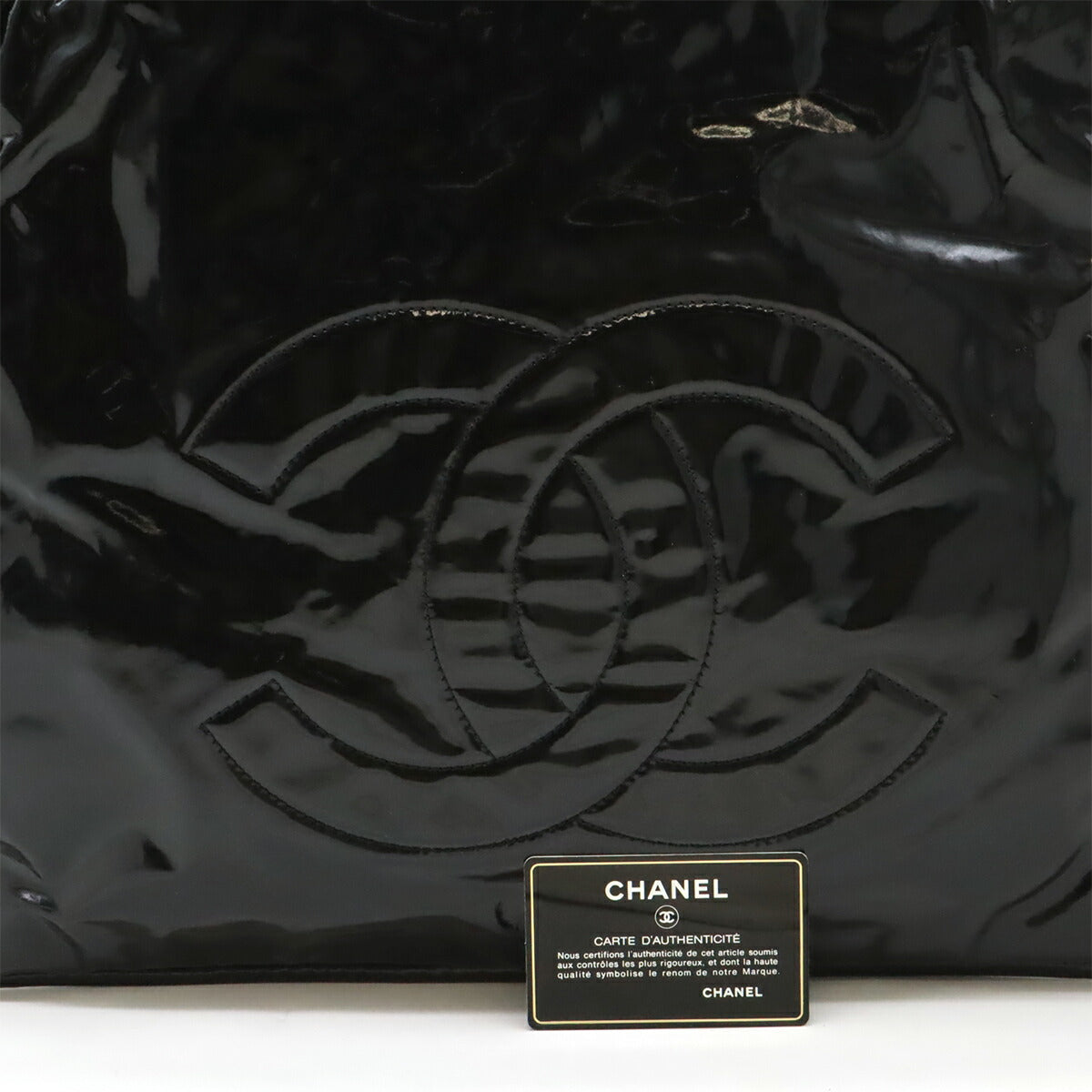 シャネル エナメルトートバッグ