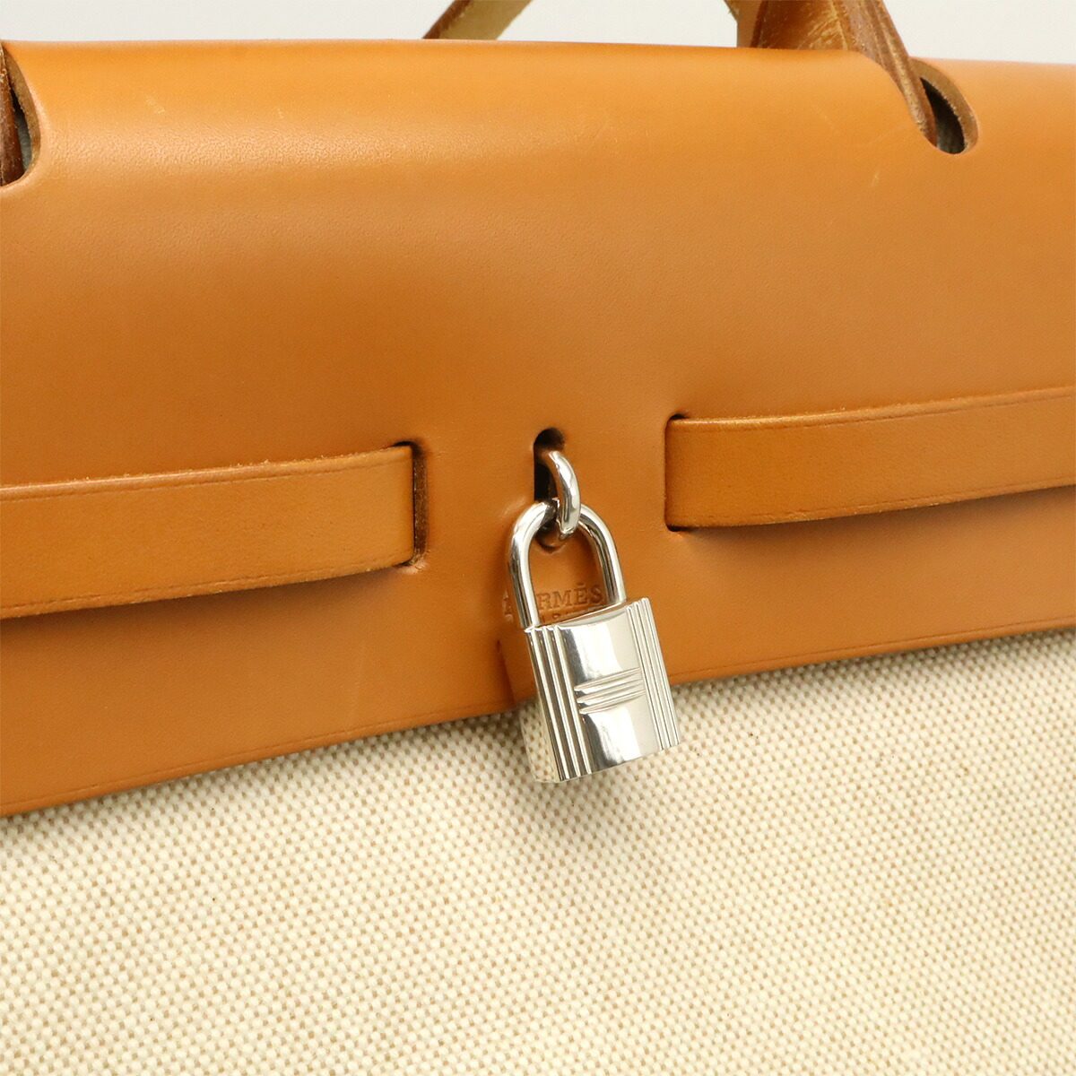 エルメス エールバッグMM トワルアッシュ レザー 2wayバッグ