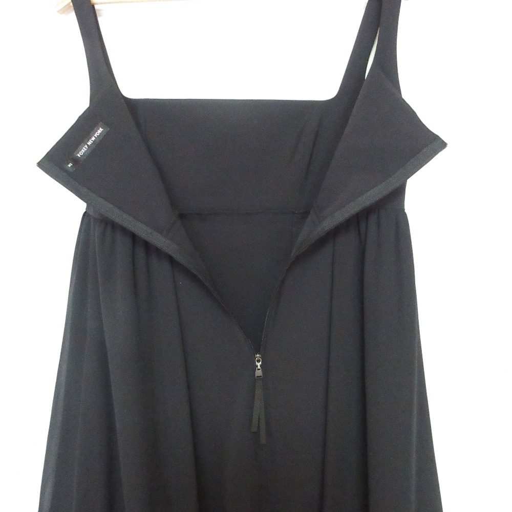 FOXEY NEW YORK フリル ヘム スクエア ネック ドレス
