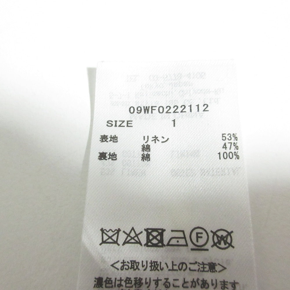 ミラオーウェン リネンブレンドロングスカート