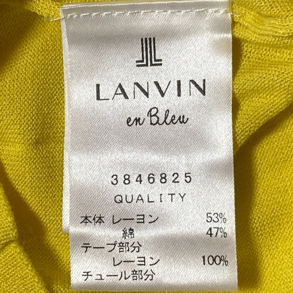 ランバンオンブルー リボンニットカットソー