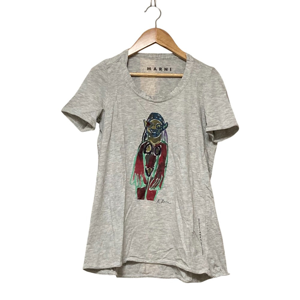 マルニ プリントコットンTシャツ