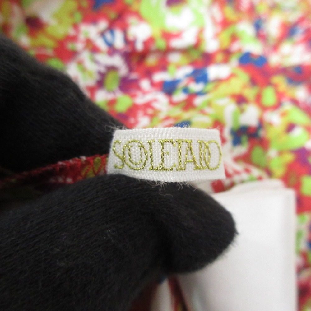 SOULEIADO フラワー プリント レーヨン ドレス