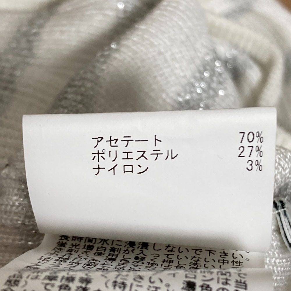 アナイ ラメリブノースリーブニット