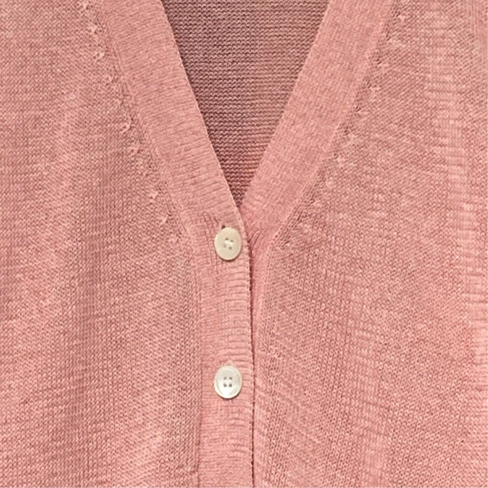 マカフィー リネンブレンドニットカーディガン