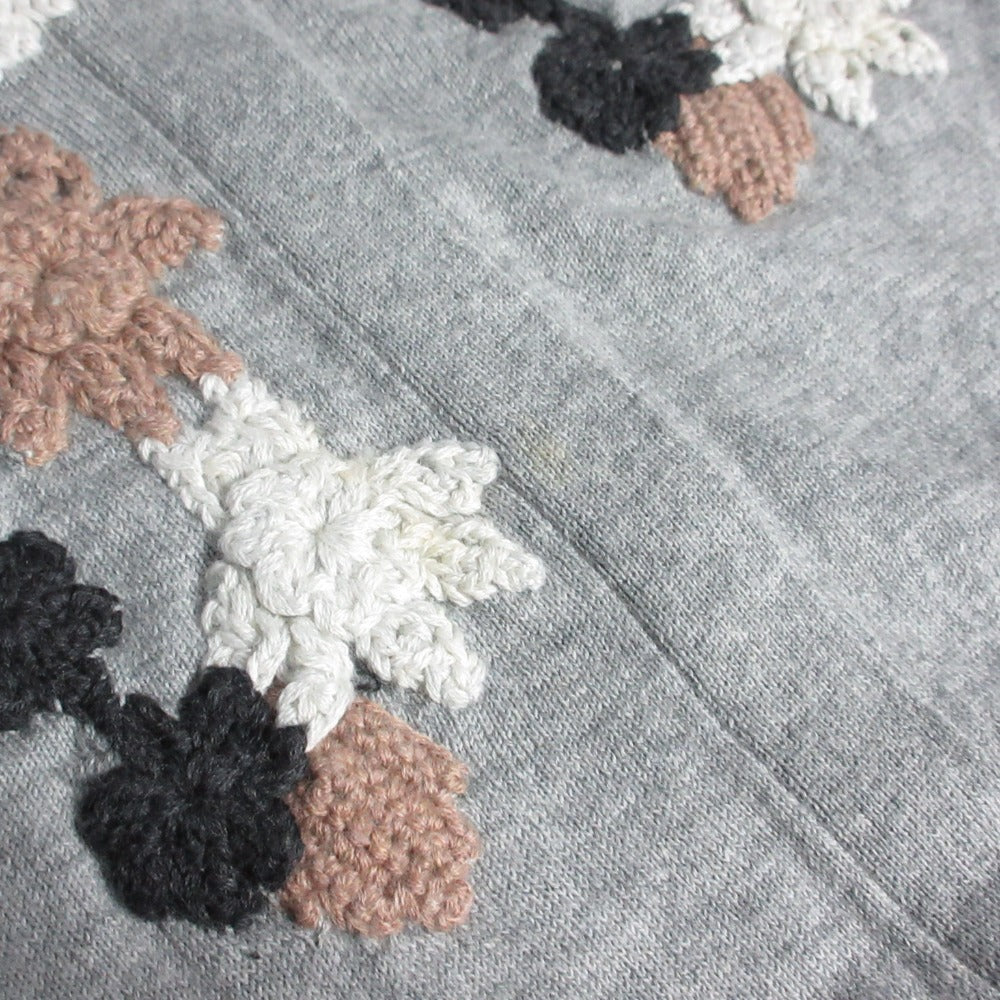マザー 刺繍ニットカーディガン
