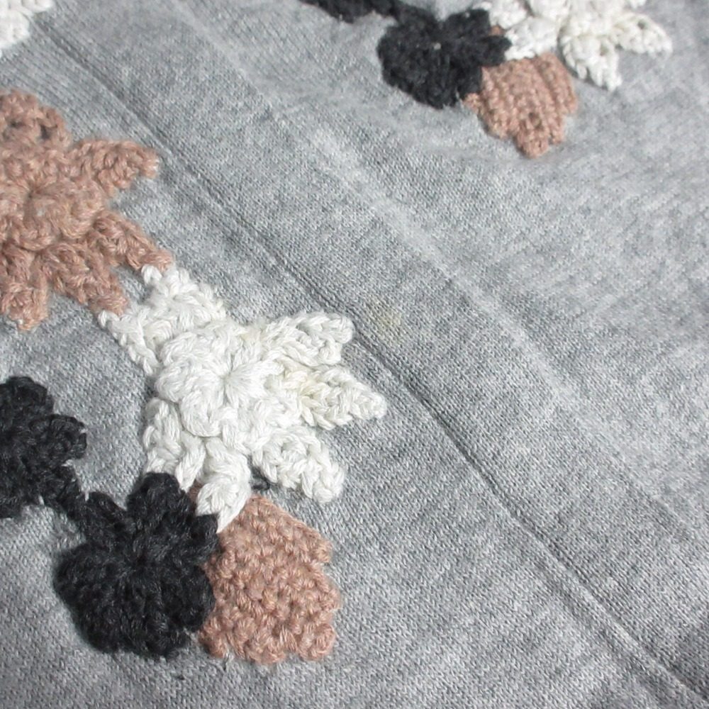 マザー 刺繍ニットカーディガン