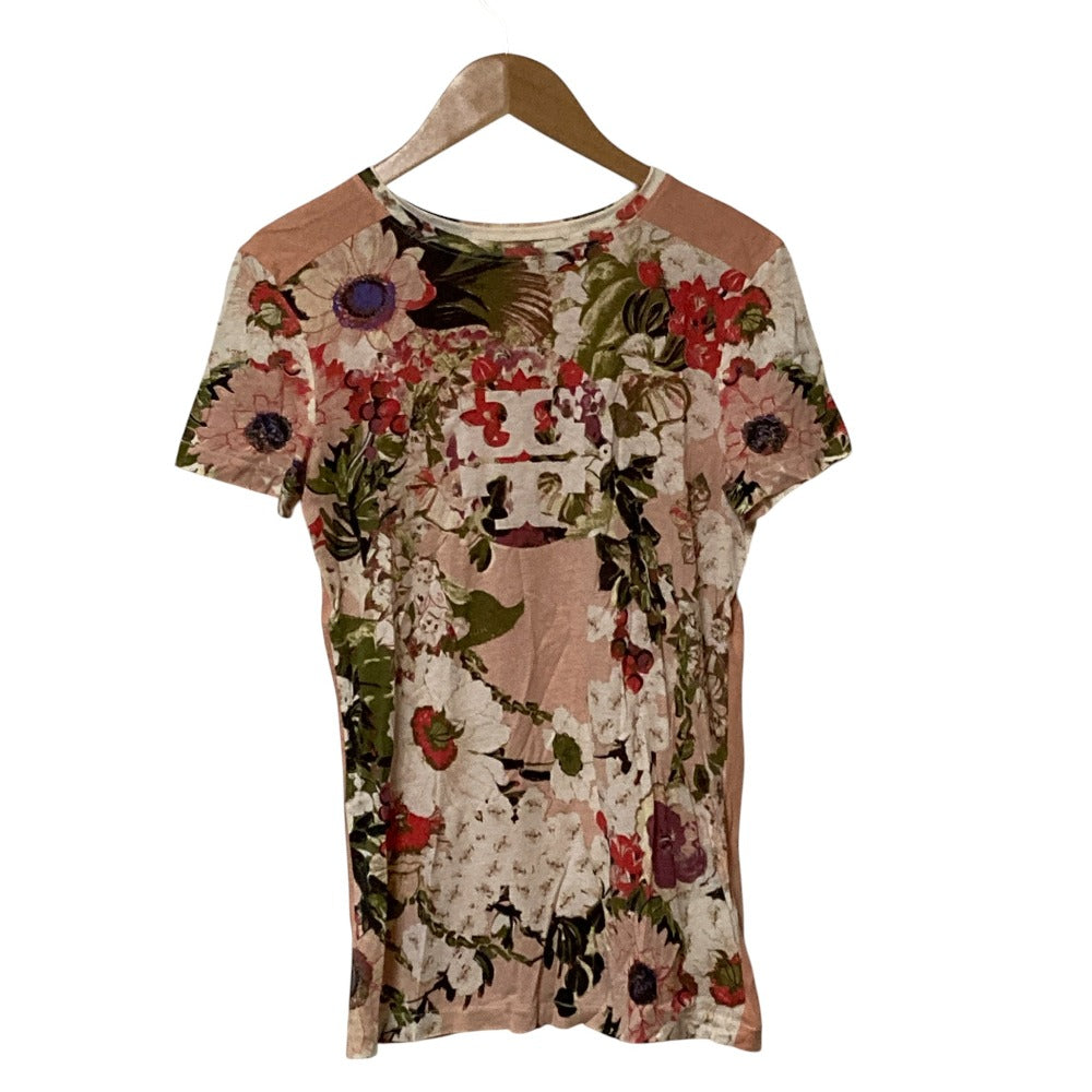 トリーバーチ フラワープリント ピマコットン Tシャツ