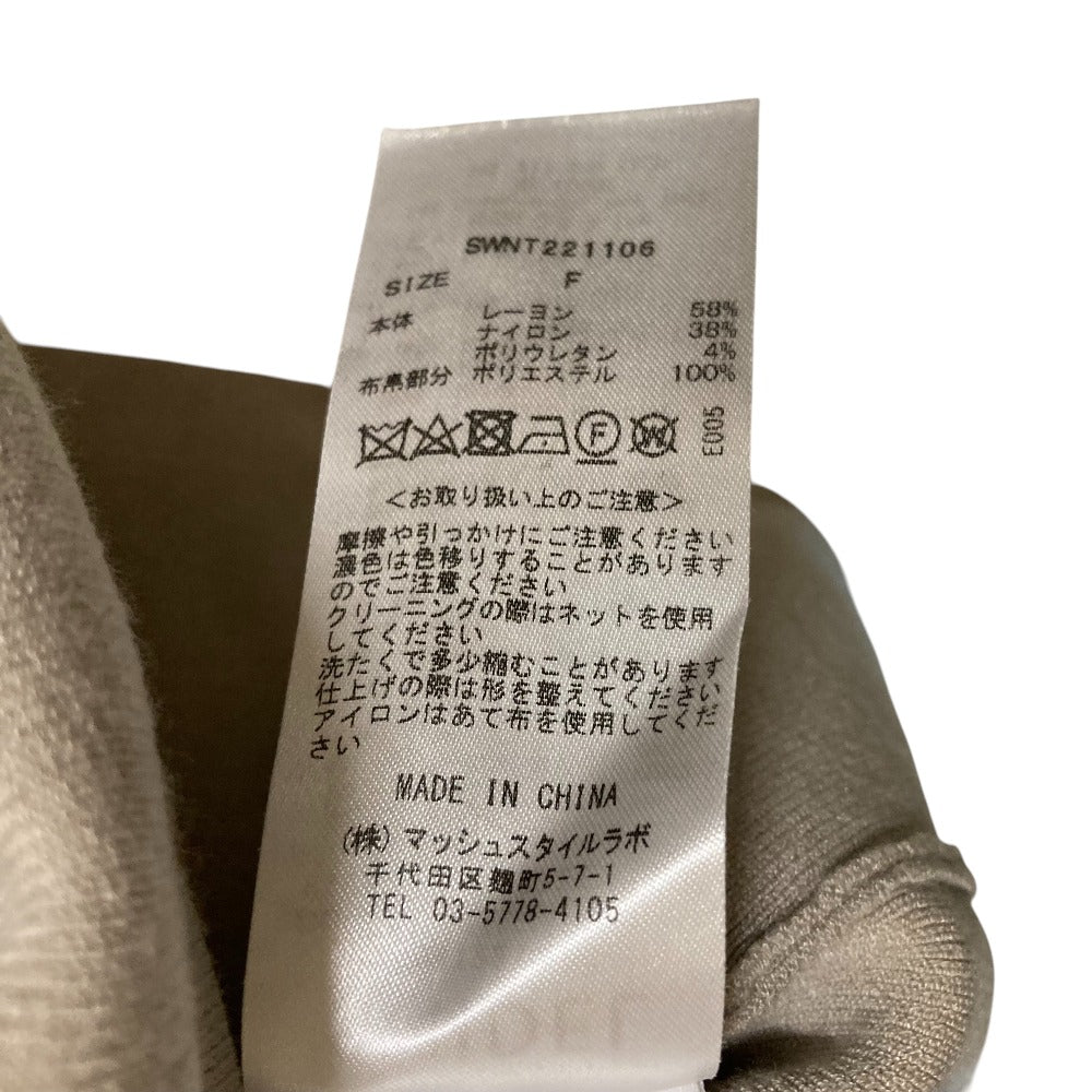スナイデル リボンタイニットノースリーブトップス
