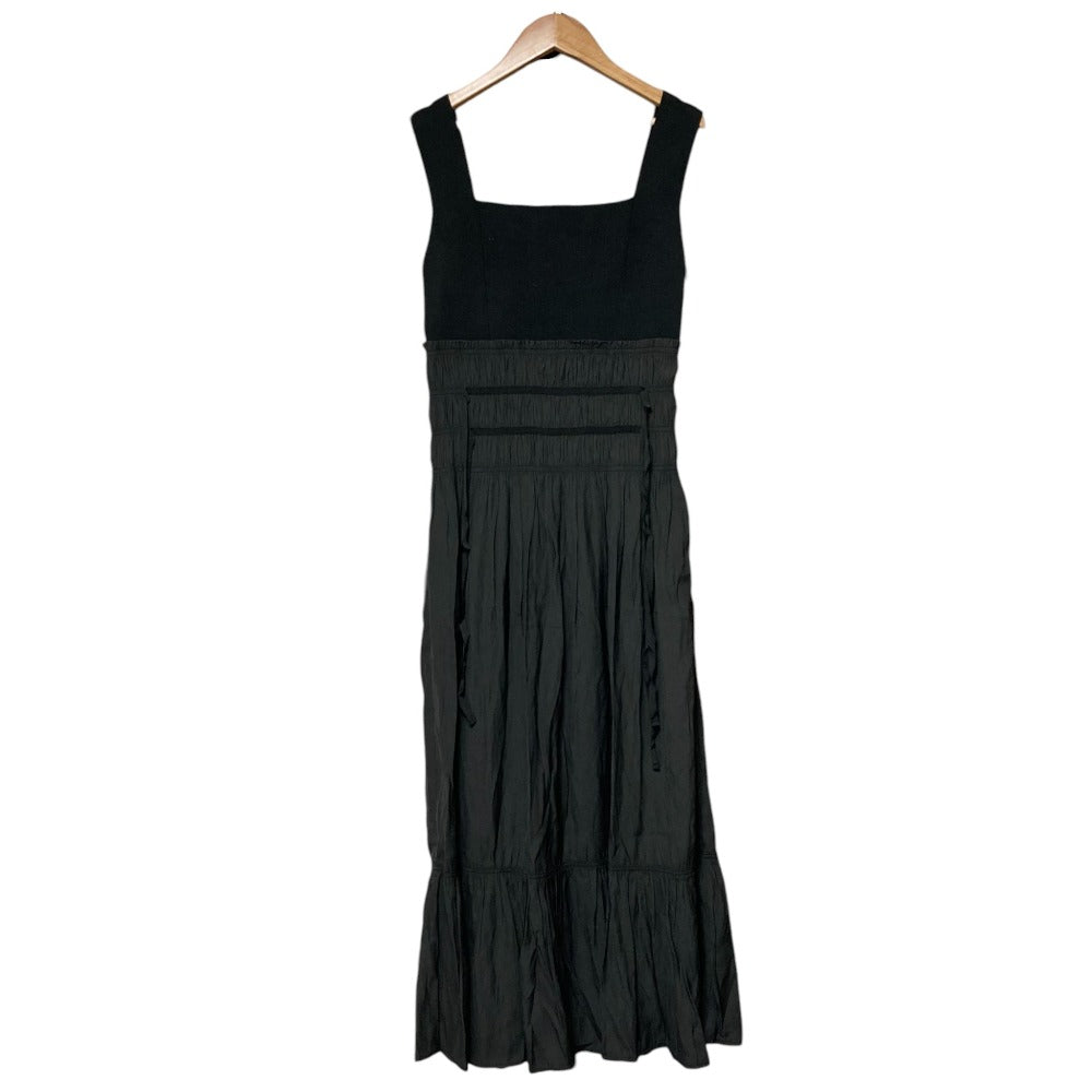 フレイアイディー ニットコンビシャーリングリボンワンピース