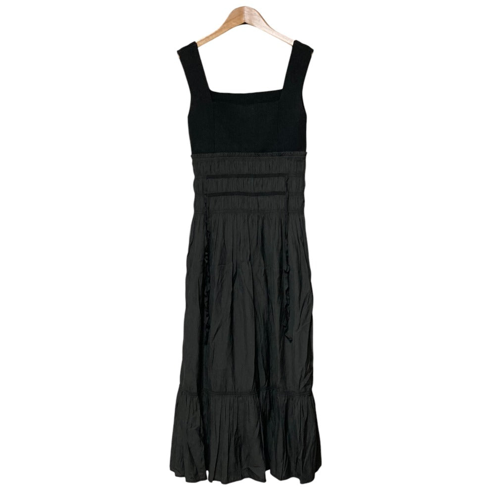 フレイアイディー ニットコンビシャーリングリボンワンピース