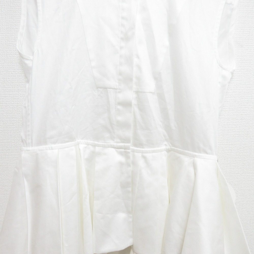 cygne ペプラムノースリーブシャツ