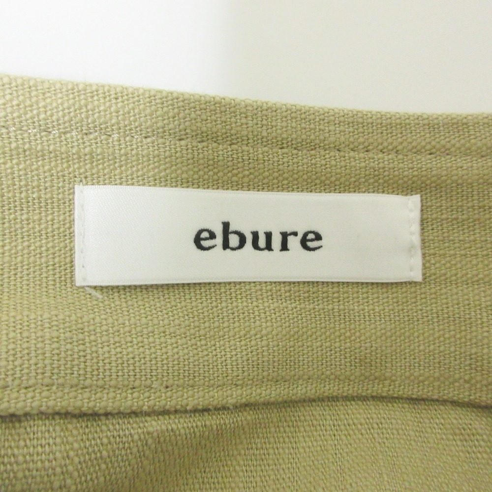 ebure スラブ コットン リネン ロング スカート