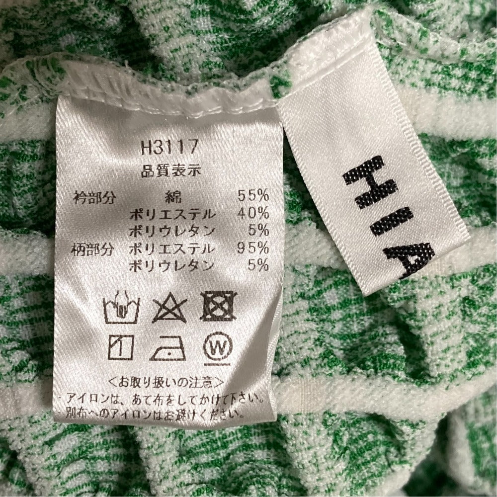 ハイアンド Check melonビッグカラーブラウス