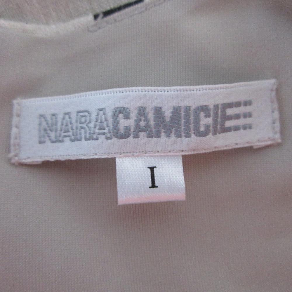 NARACAMICIE ドット ロング ドレス リネン 100