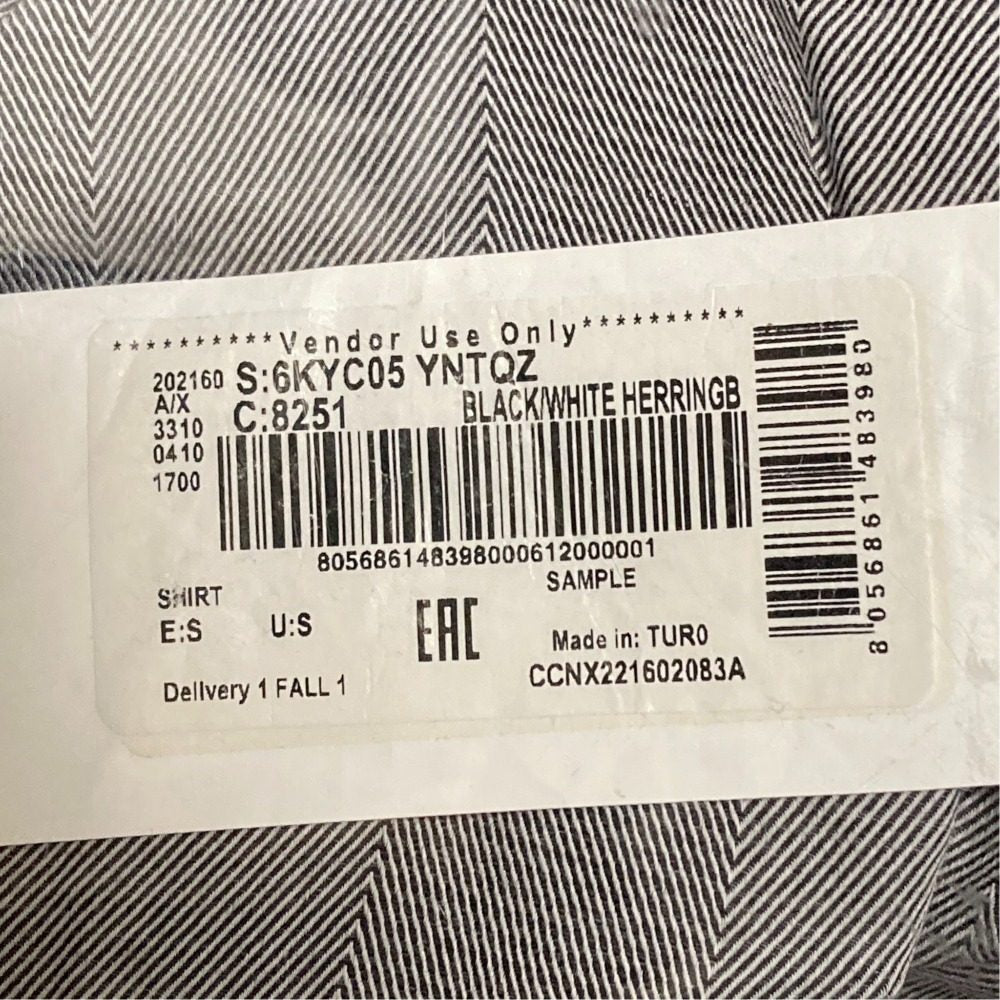 アルマーニエクスチェンジ ヘリンボーン長袖シャツ