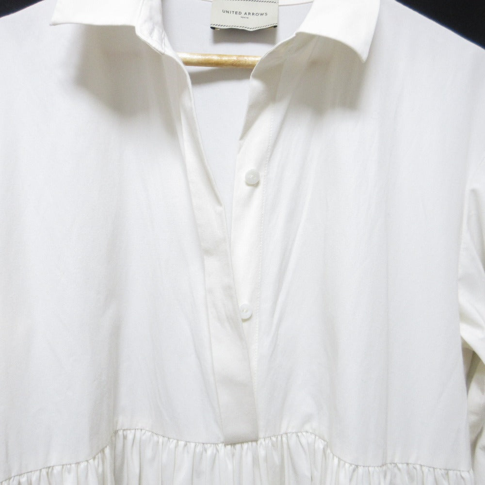 UNITED ARROWS バルーン スリーブ ロング ドレス
