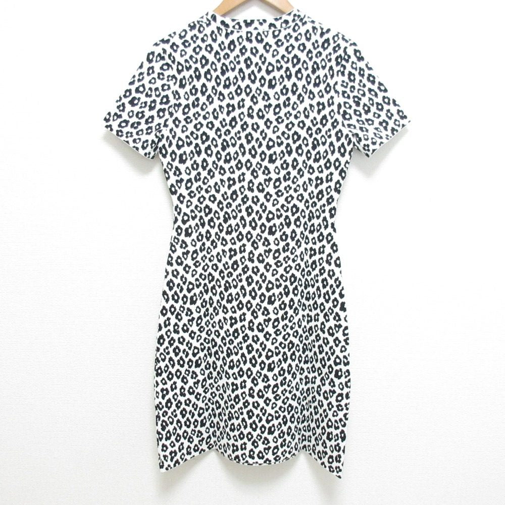 セオリー グロスド レオパード Tシャツ ニット ドレス