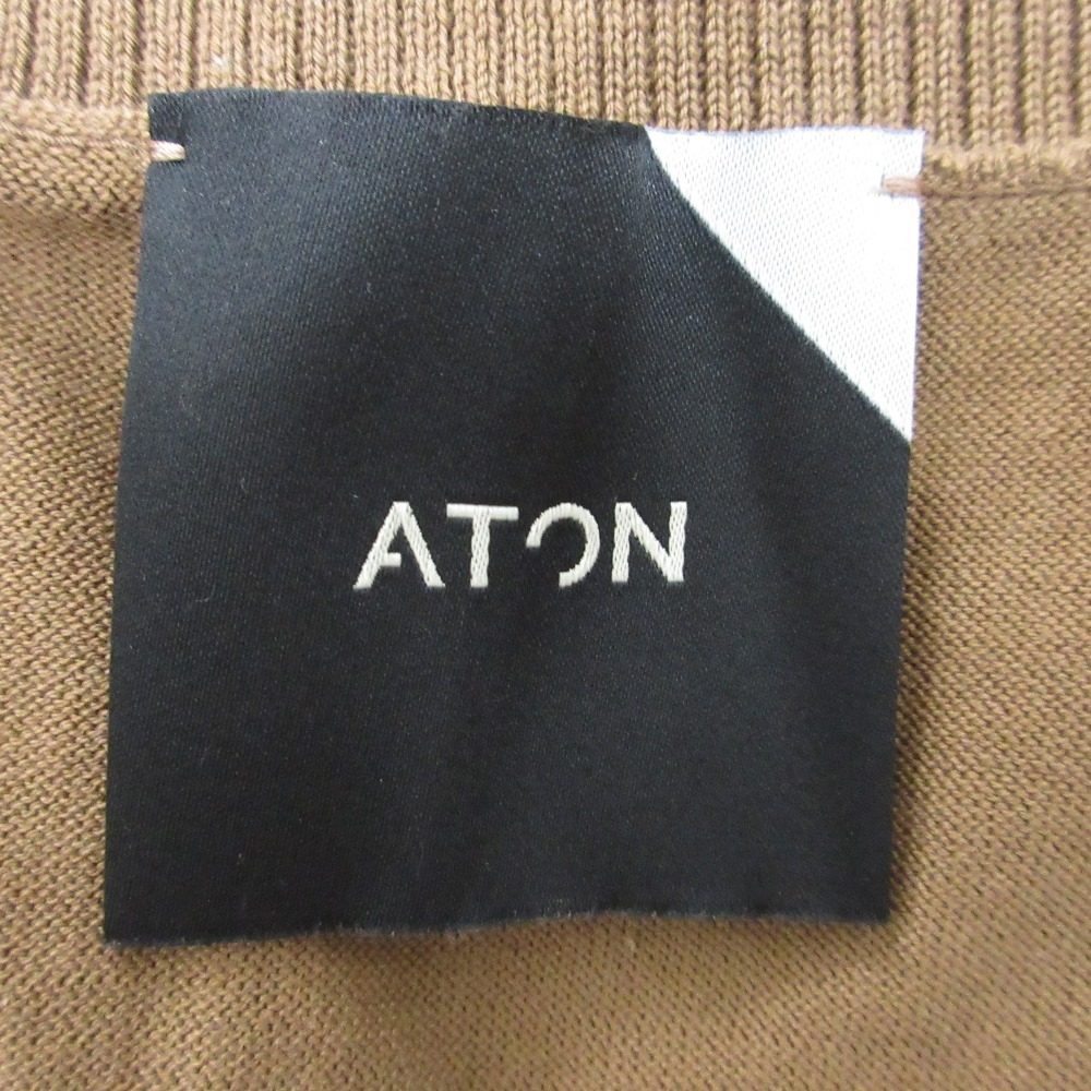 ATON SUVIN コットン オーバーサイズ ドレス