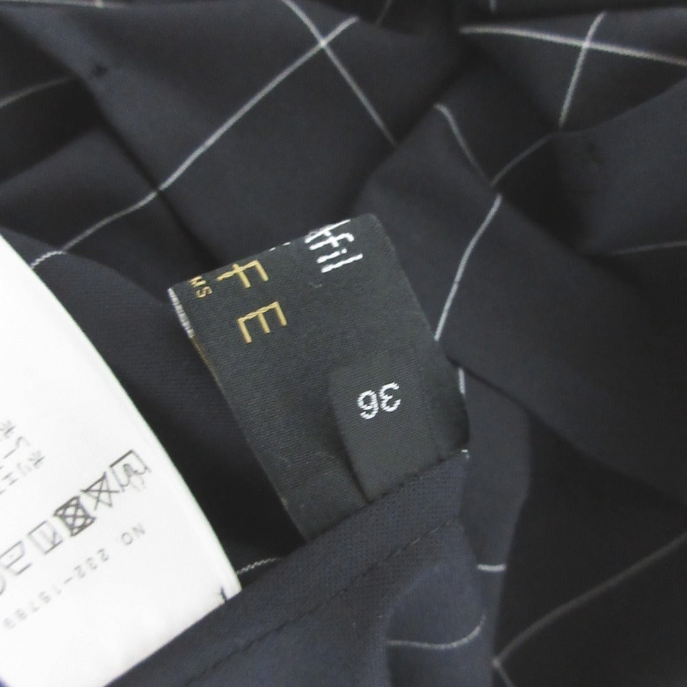 M・fil ×EFFE BEAMS チェックフレンチスリーブブラウス