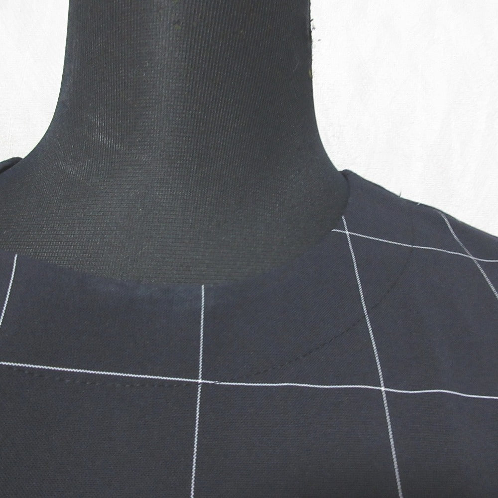 M・fil ×EFFE BEAMS チェックフレンチスリーブブラウス