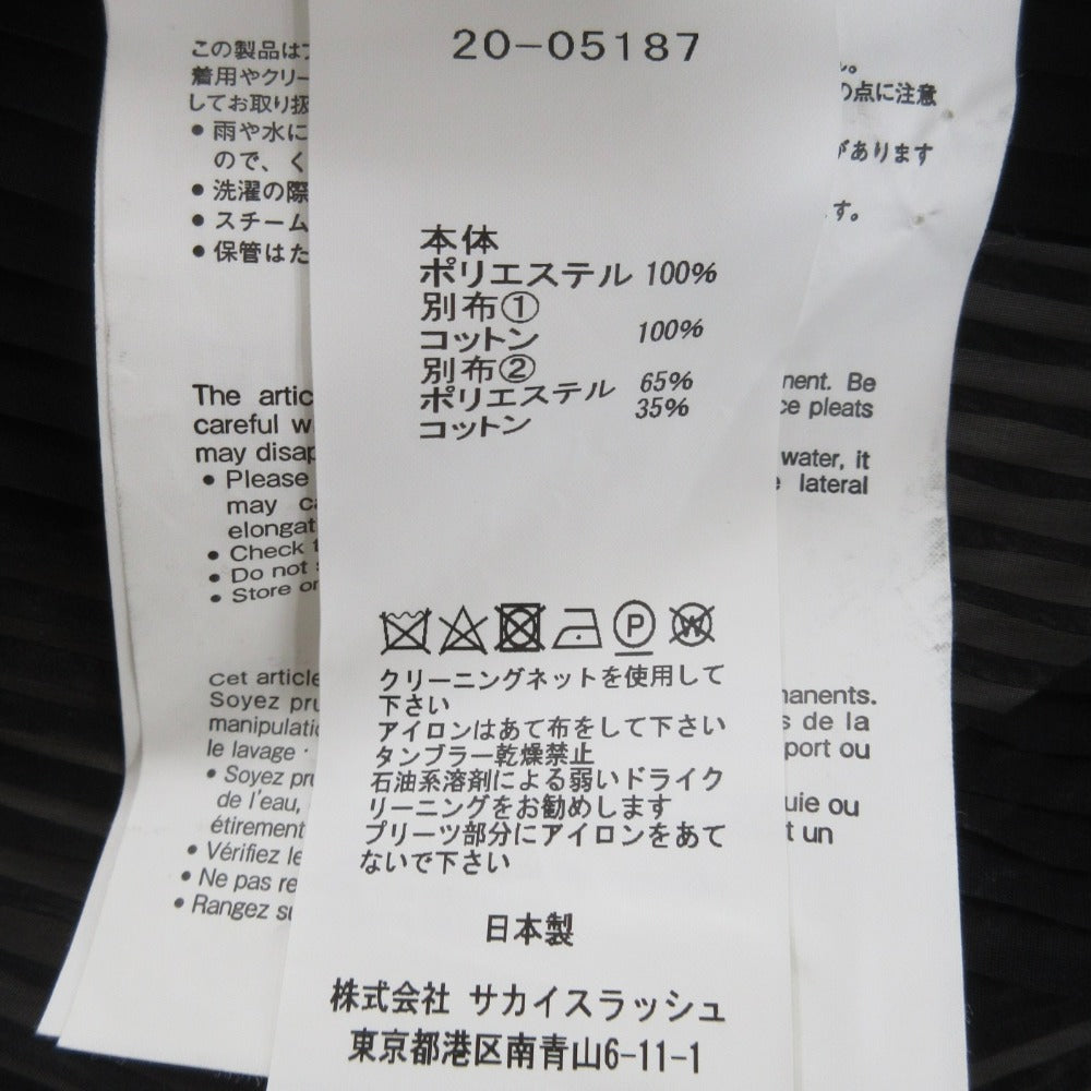 Sacai シアー プリーツ シャツ