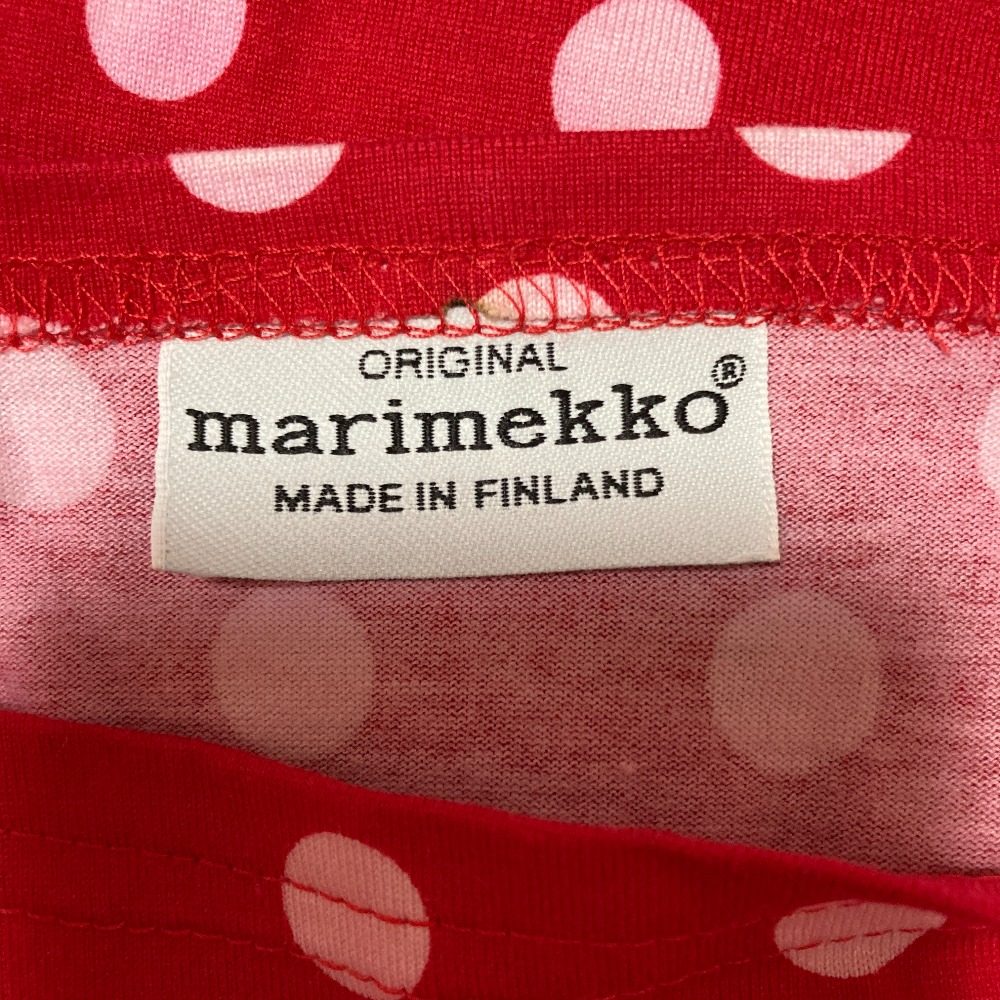 マリメッコ ドット コットン ワンピース