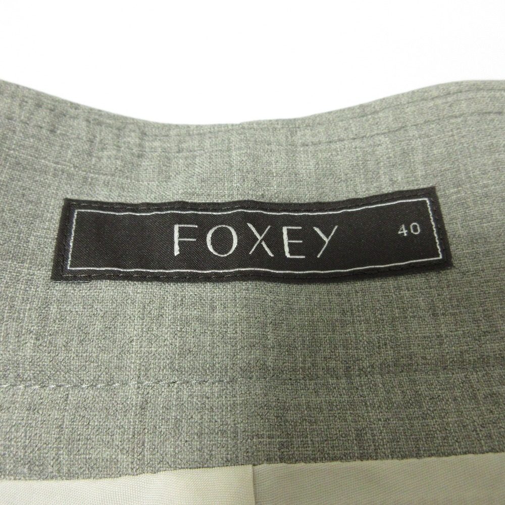 FOXEY フレア ウールショートパンツ
