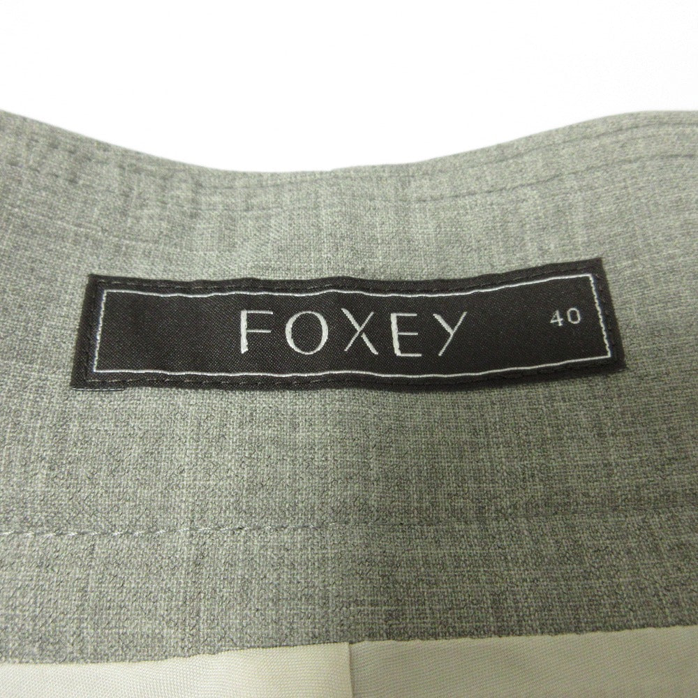 FOXEY フレア ウールショートパンツ