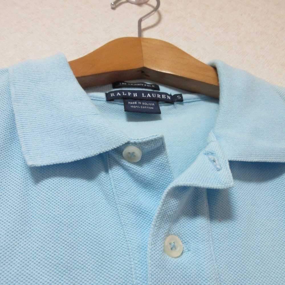 ラルフローレン THE SKINNY POLO 鹿の子半袖トップス