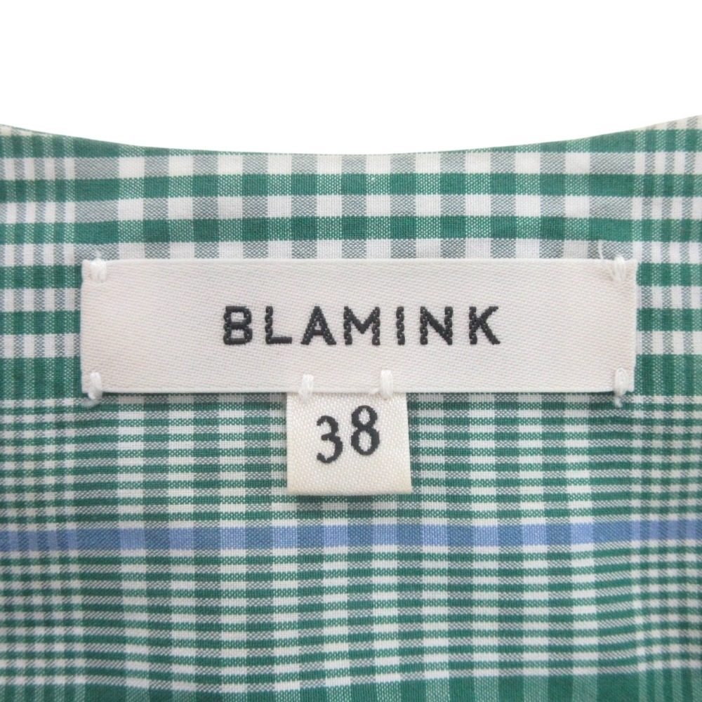 Blamink M CO CHK カシミヤ ラップ ドレス