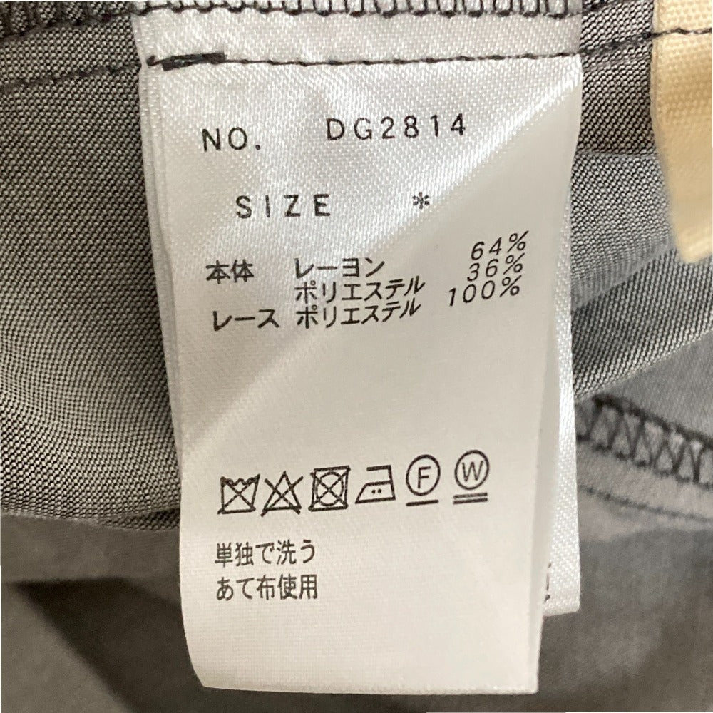 アズノウアズドゥバズ ちらりレースのトロミOP ワンピース
