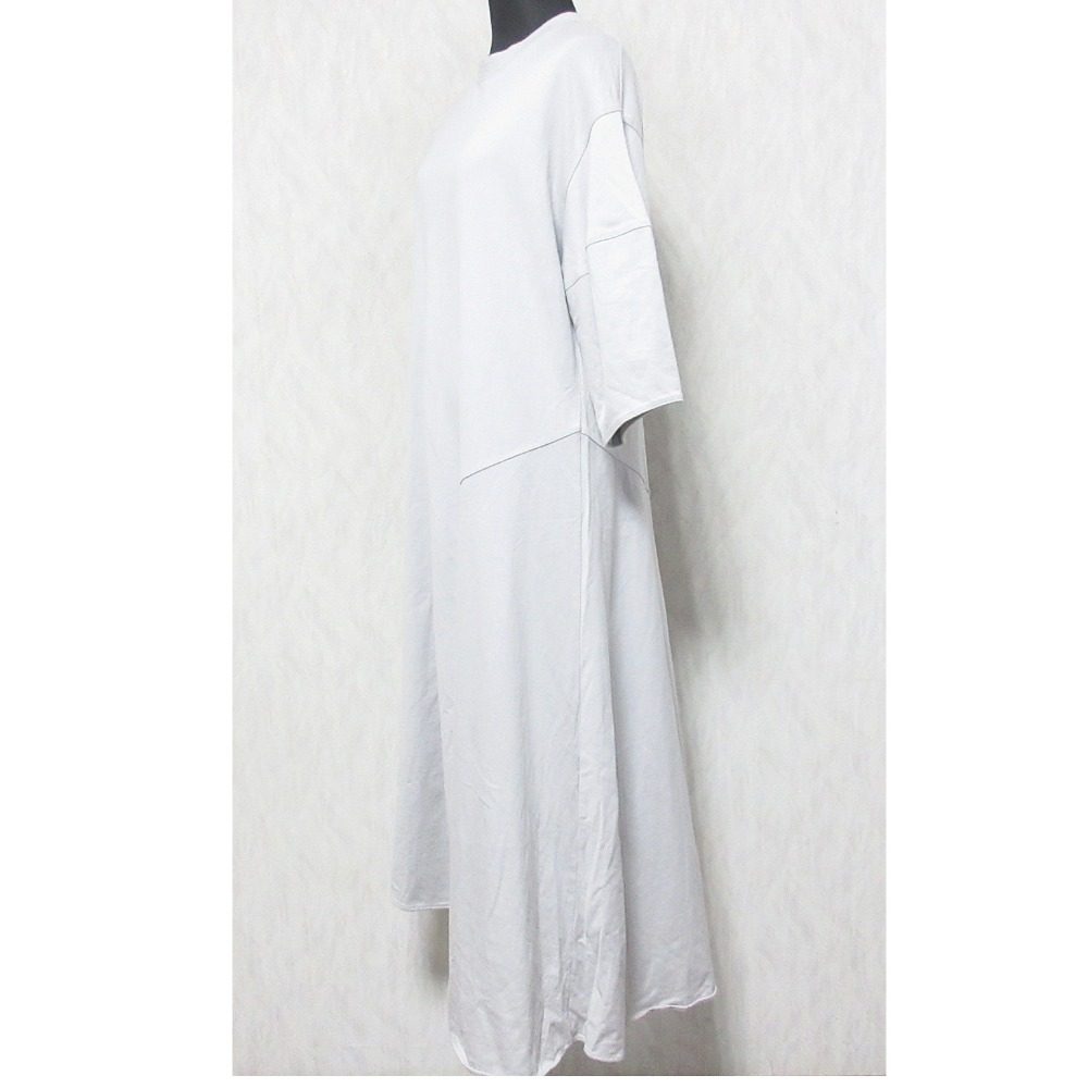 FLORENT コットン アシンメトリー ロング ドレス