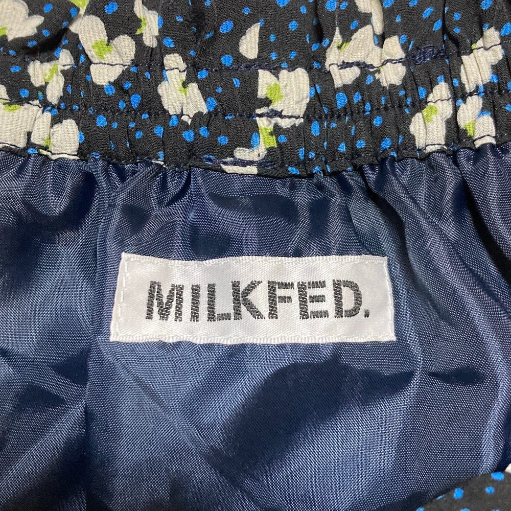 MILKFED フラワープリントロングワンピース