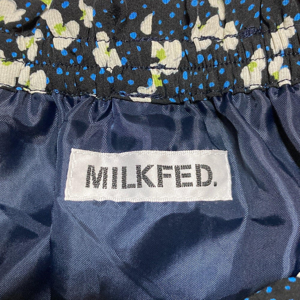 MILKFED フラワープリントロングワンピース