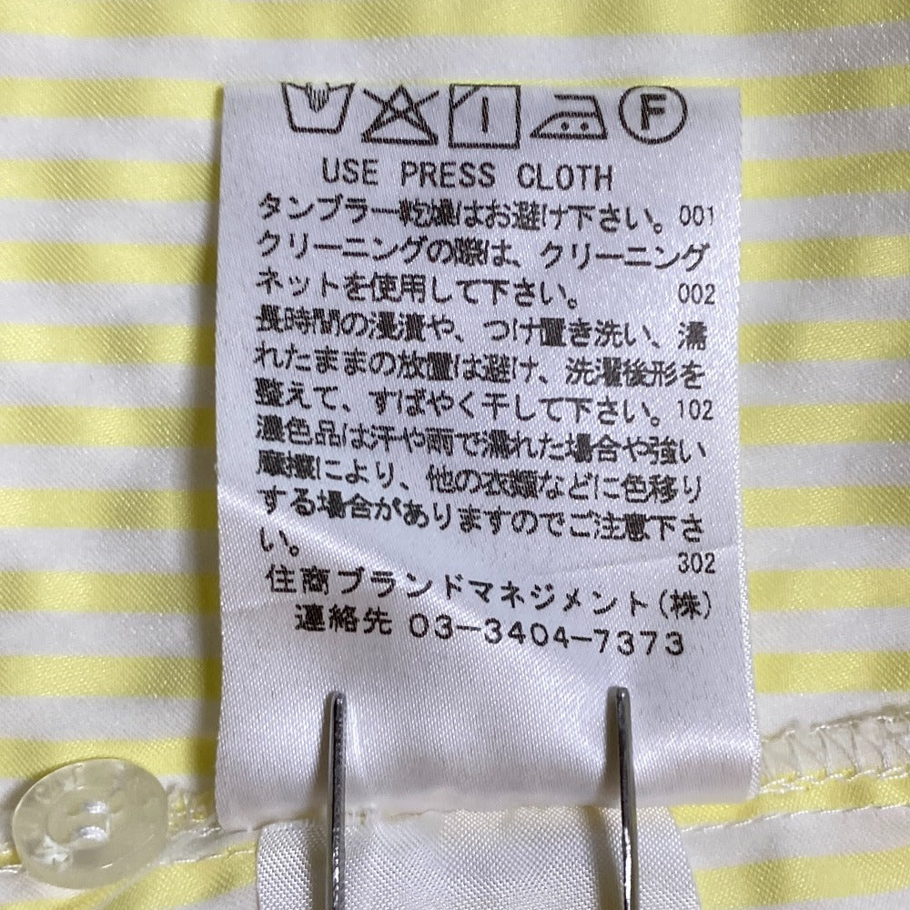 ナラカミーチェ ストライプフリルハーフスリーブシャツ