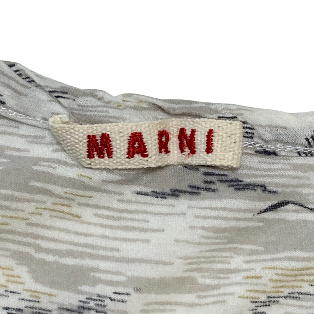 マルニ プリント コットン Tシャツ